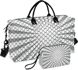 Exnundod Women Weekender Bags Rope Net Vector Silhouette Gym Bags Carry On Overnight Duffle Large Duffle Tote Hospital Bag for Business Trip, Yoga