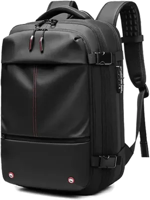 Expandable Vacpack Backpack,Vac Pack Backpack, alepeak vacuum backpack, 60L air vacuum backpack for travel, backpack with vacuum compression (Black)