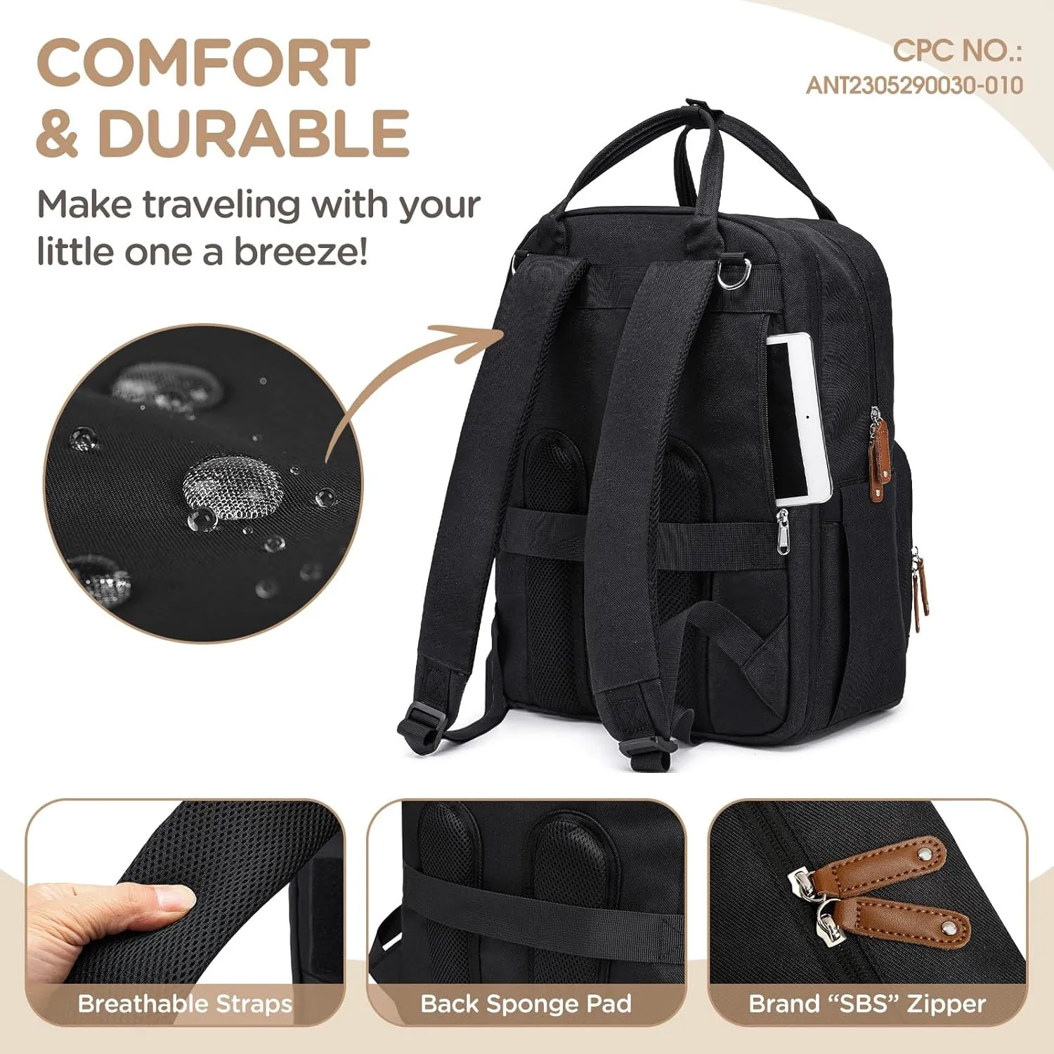Extra Large Diaper Bag for 2 Kids - Expandable 35L Twin Diapers Bags Backpack with 4 Insulated & 16" Laptop Pocket & 2 Compartments - Big Baby Backpacks - Travel Pañaleras Para Bebe, Unisex