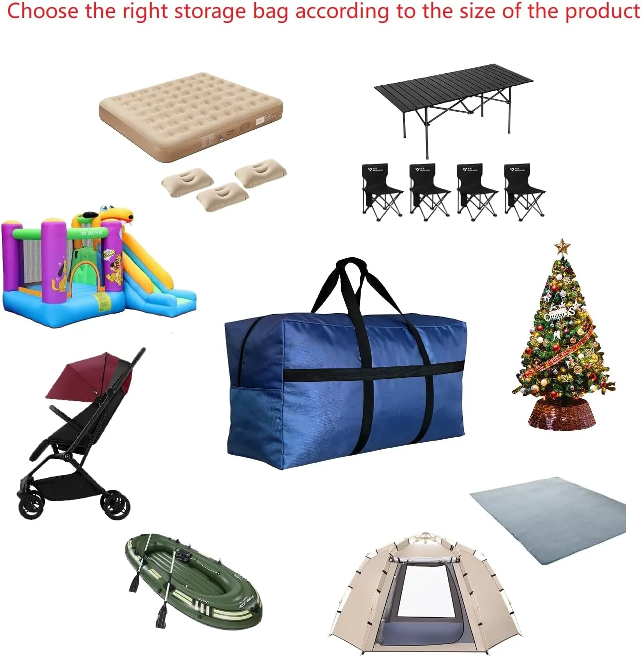 Extra Large Duffle Bag for Travel, Big Foldable Storage Bag - Purple