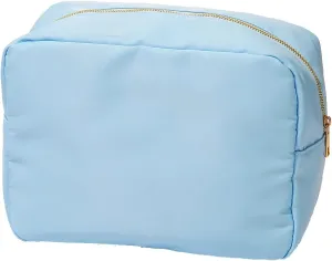 Extral Large Cosmetic Bag Makeup Pouch Bag Case Nylon Travel Set (Blue,XL)