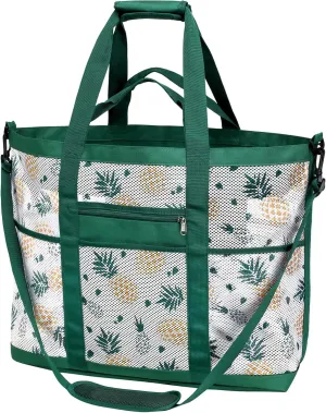 F-color Mesh Beach Bag Family - Beach Tote Bag Cruise Vacation Essentials, XL