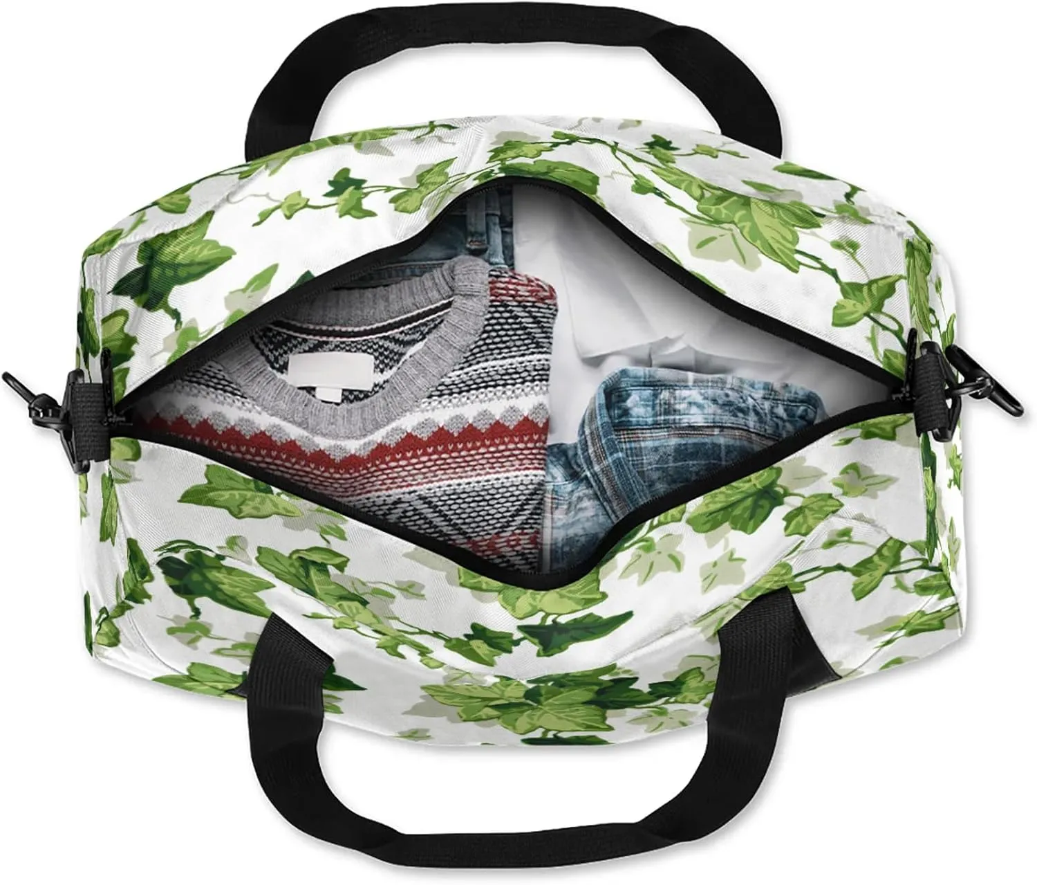 Fall Maple Leaf Kids Duffel Bag Lightweight Waterproof Sports Gym Bag with Front Zipper Pocket Foldable Weekender Overnight Bag for School Practice Gymnastic Ballet