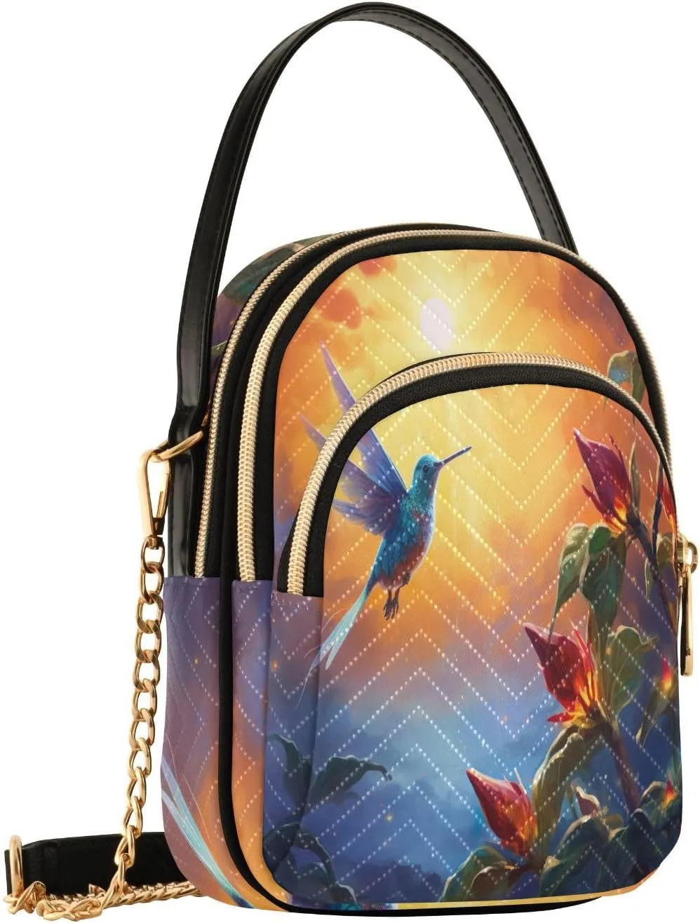 Fantasy Sea Of Clouds And Whale Women's Crossbody Sling Handbags, Womens Crossbody Travel Bag, Stylish Crossbody Bags