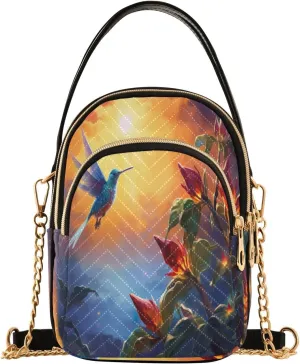 Fantasy Sea Of Clouds And Whale Women's Crossbody Sling Handbags, Womens Crossbody Travel Bag, Stylish Crossbody Bags