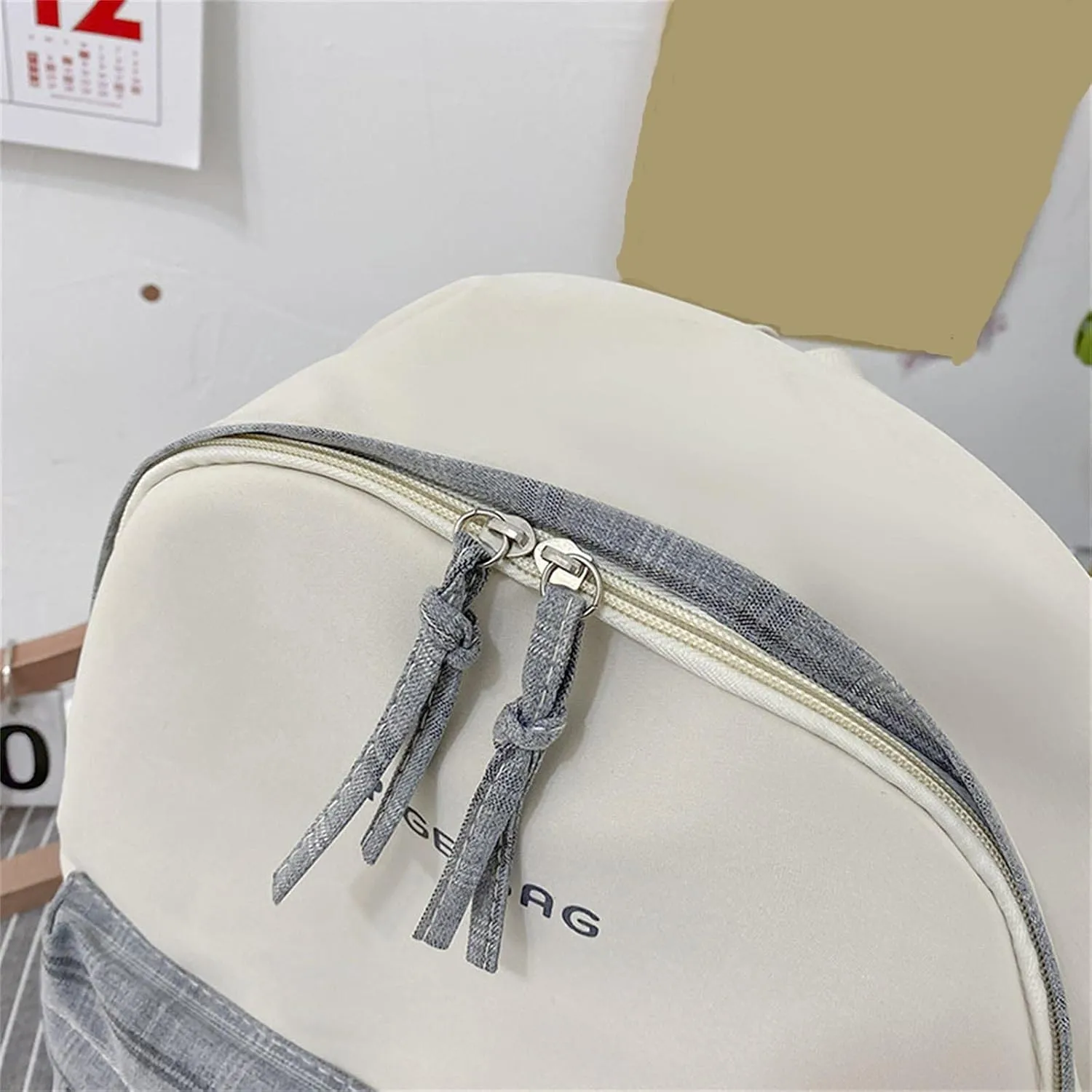 Fashion Cute Womens Backpack Casual Messenger Crossbody Bags Versatile Bags Anti Theft Crossbody Bags for Women(Beige)