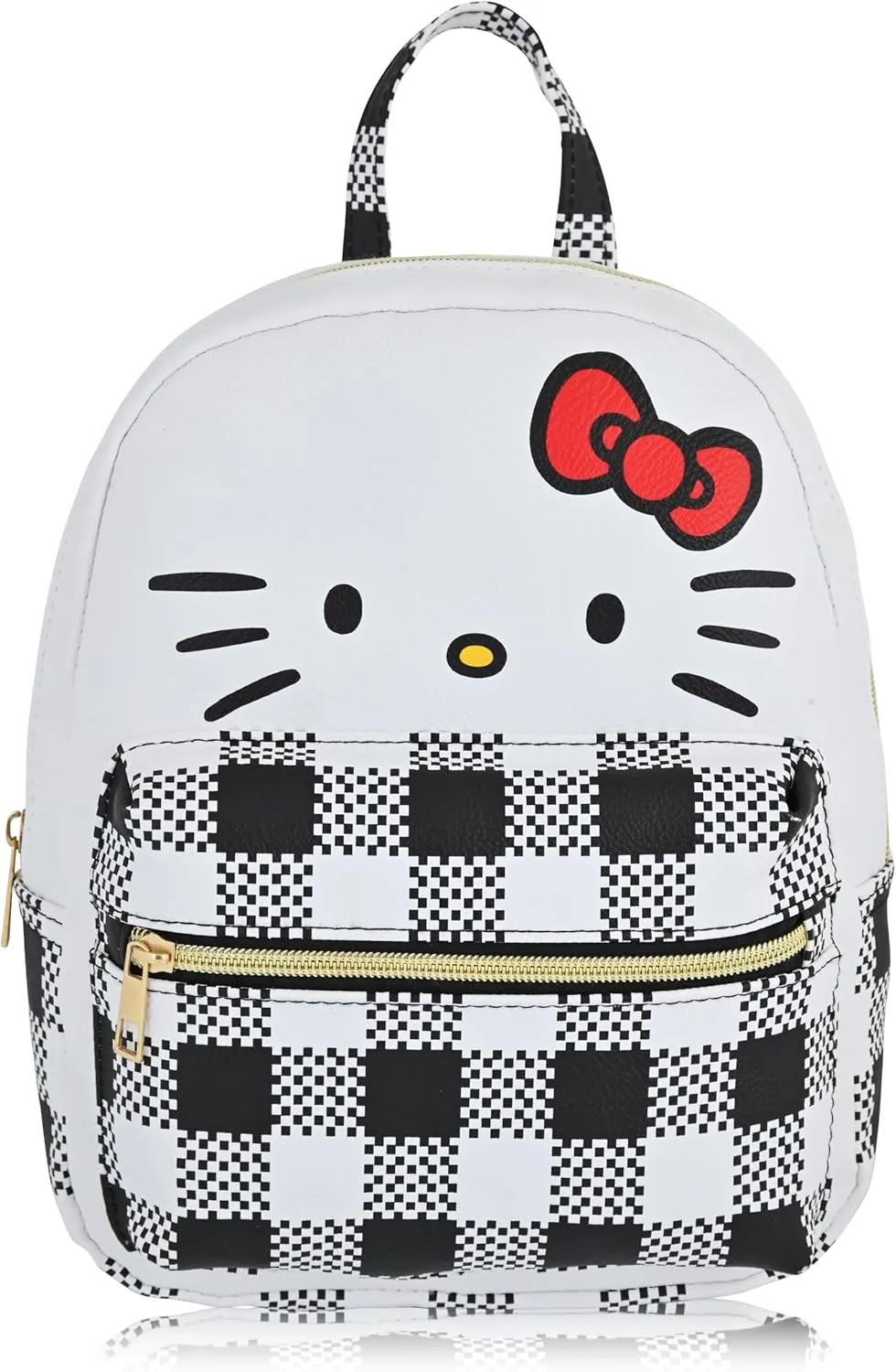 Fast Forward Sanrio Hello Kitty Backpack for Women, Men, Unisex | Cute PU Leather 10"" Hello Kitty Mini Backpack Purse Shoulder Purse | Hello Kitty Bag and Hello Kitty Accessories, C6PM29FN