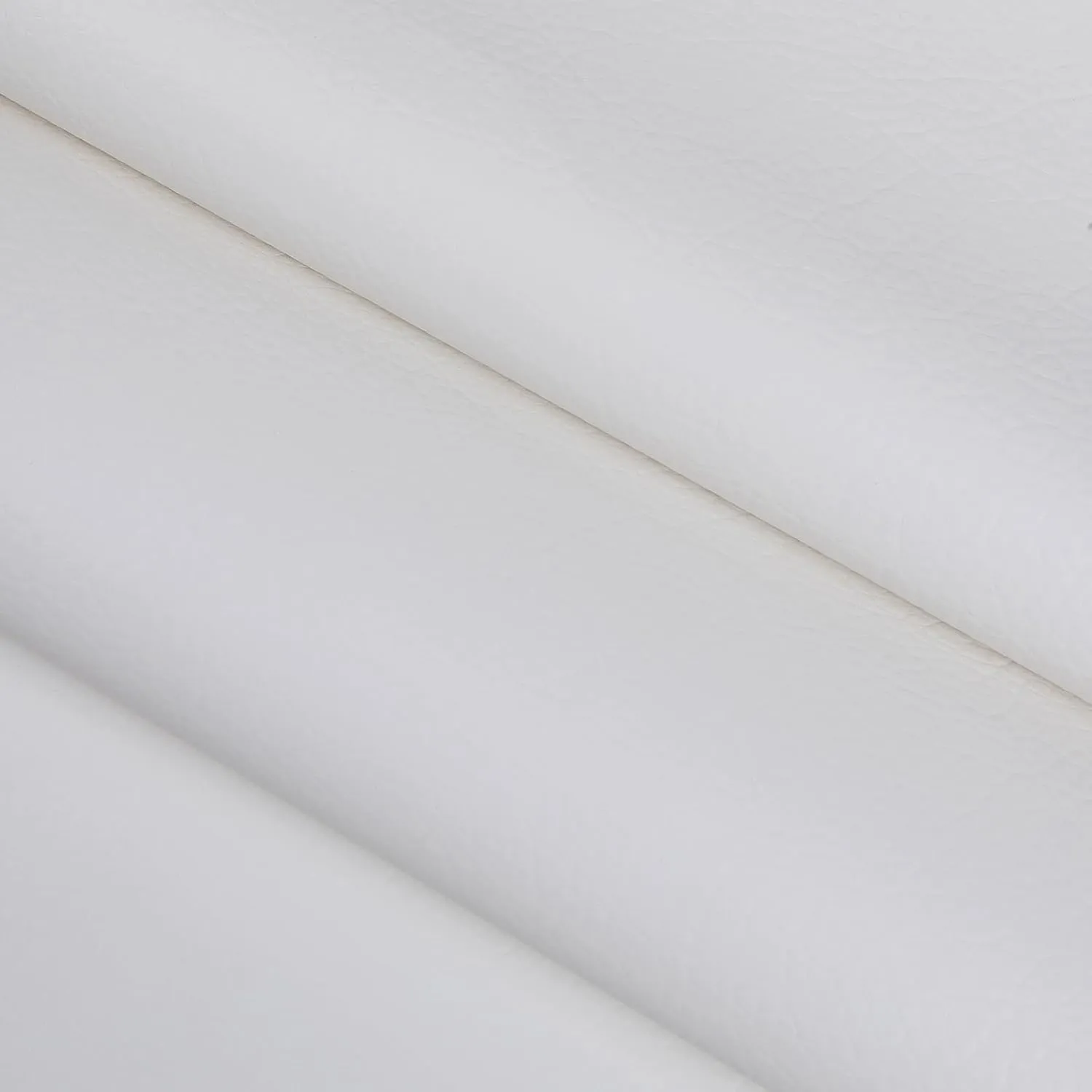 Faux Leather Fabric, 55” Wide Upholstery Fabric by The Yard Marine Vinyl Fabric Outdoor Pu Leather Waterproof Sheets Fabric for Crafts Sewings Sofa Wallets Handbag Earrings Bows 2 Yard White