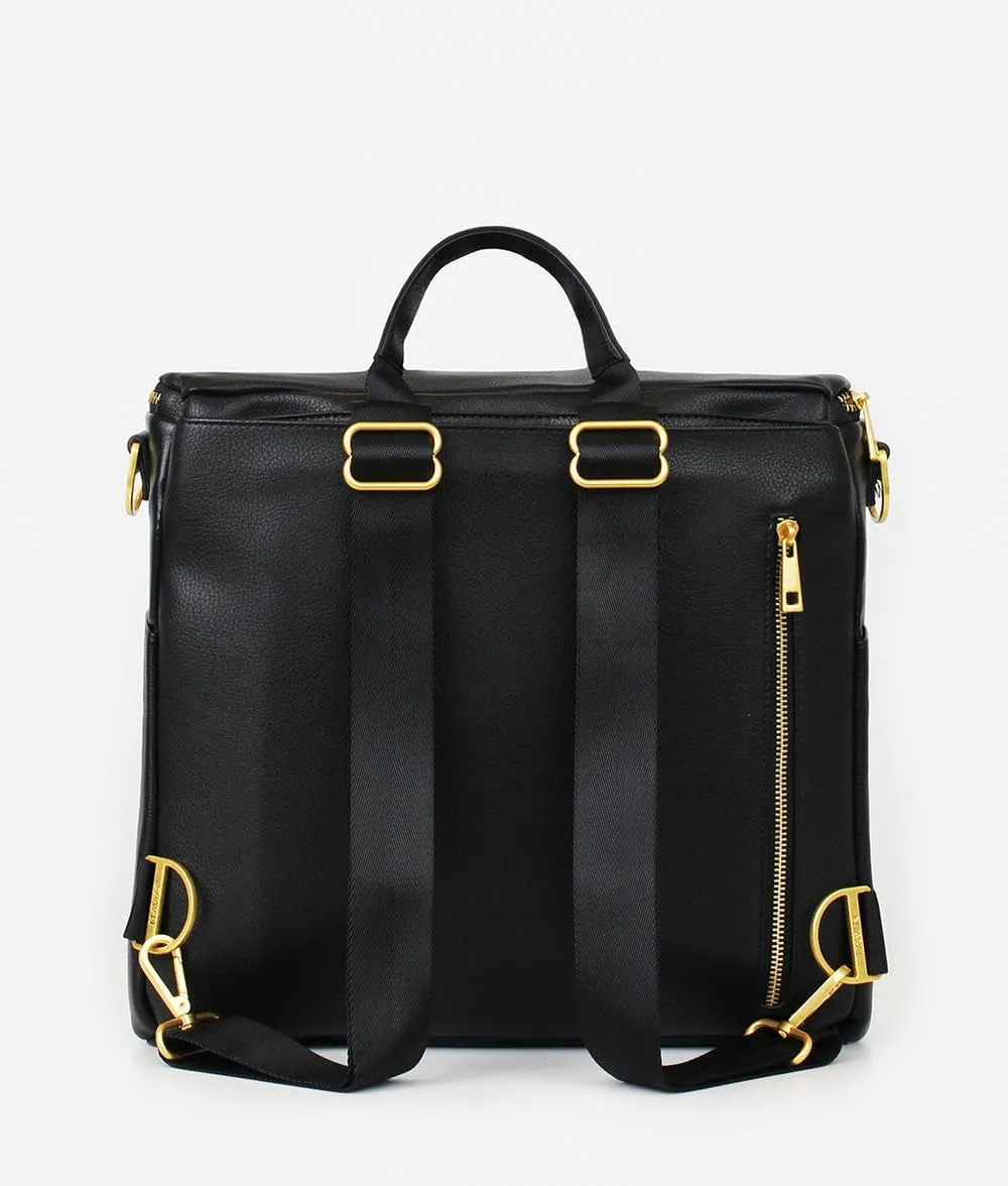 FAWN DESIGN The Original Diaper Bag, Faux Leather Diaper Bag Backpack, Vegan Leather, Large Capacity Baby Bag for Mom