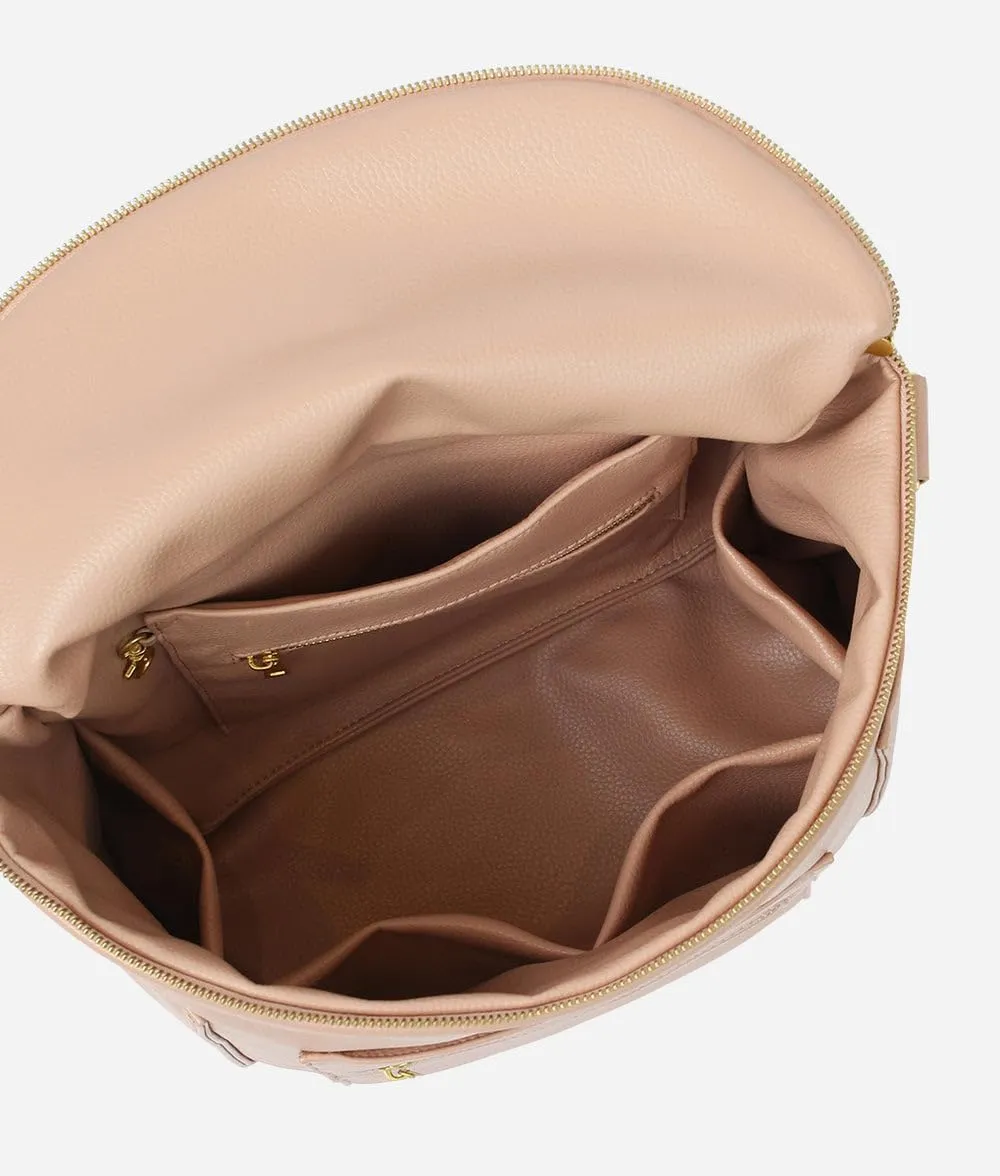 FAWN DESIGN The Original Diaper Bag, Faux Leather Diaper Bag Backpack, Vegan Leather, Large Capacity Baby Bag for Mom
