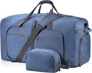 Felipe Varela Duffle Bag with Shoes Compartment and Adjustable Strap,Foldable Travel Duffel Bags for Men Women,Waterproof Duffel Bags