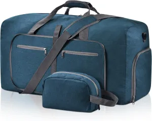 Felipe Varela Duffle Bag with Shoes Compartment and Adjustable Strap,Foldable Travel Duffel Bags for Men Women,Waterproof Duffel Bags