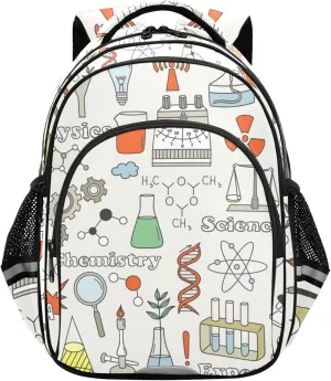 Fisyme Science Physical Chemical Backpack Laptop Back Pack Daycare Bag Bookbag Travel School Backpacks Small