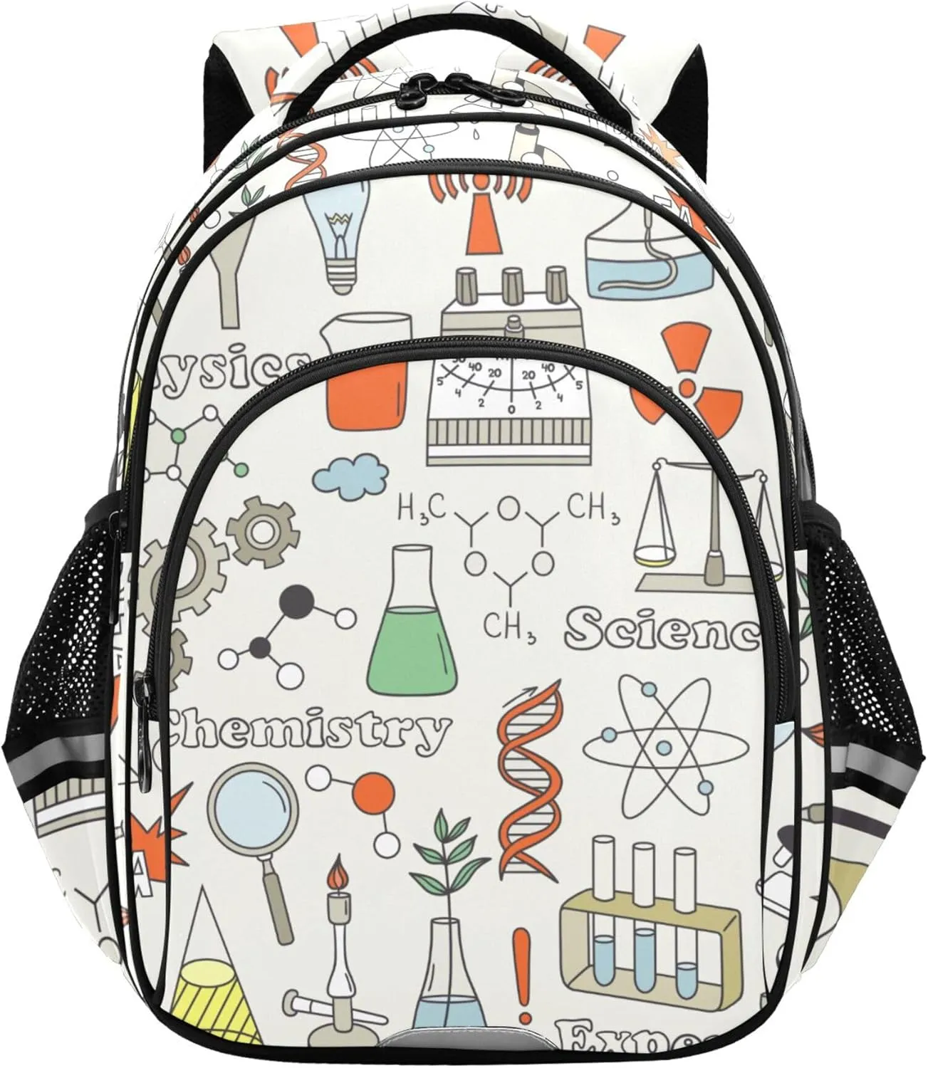 Fisyme Science Physical Chemical Backpack Laptop Back Pack Daycare Bag Bookbag Travel School Backpacks Small