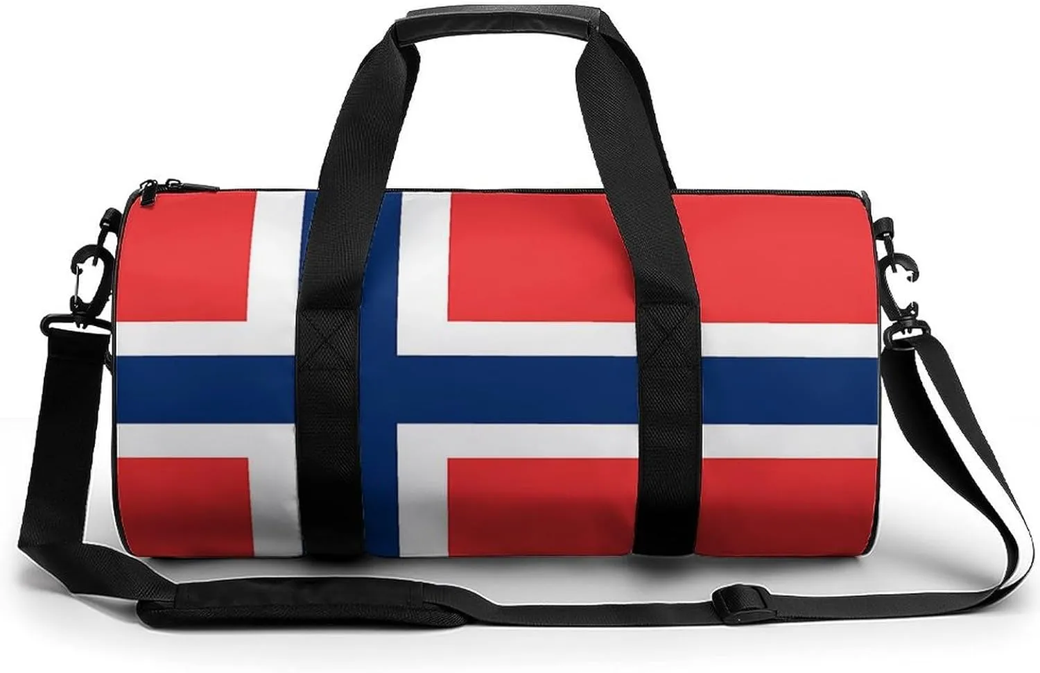 Flag of Norway Small Gym Bag for Men Women Swim Dance Travel Tote Duffle Bags with Shoulder Strap