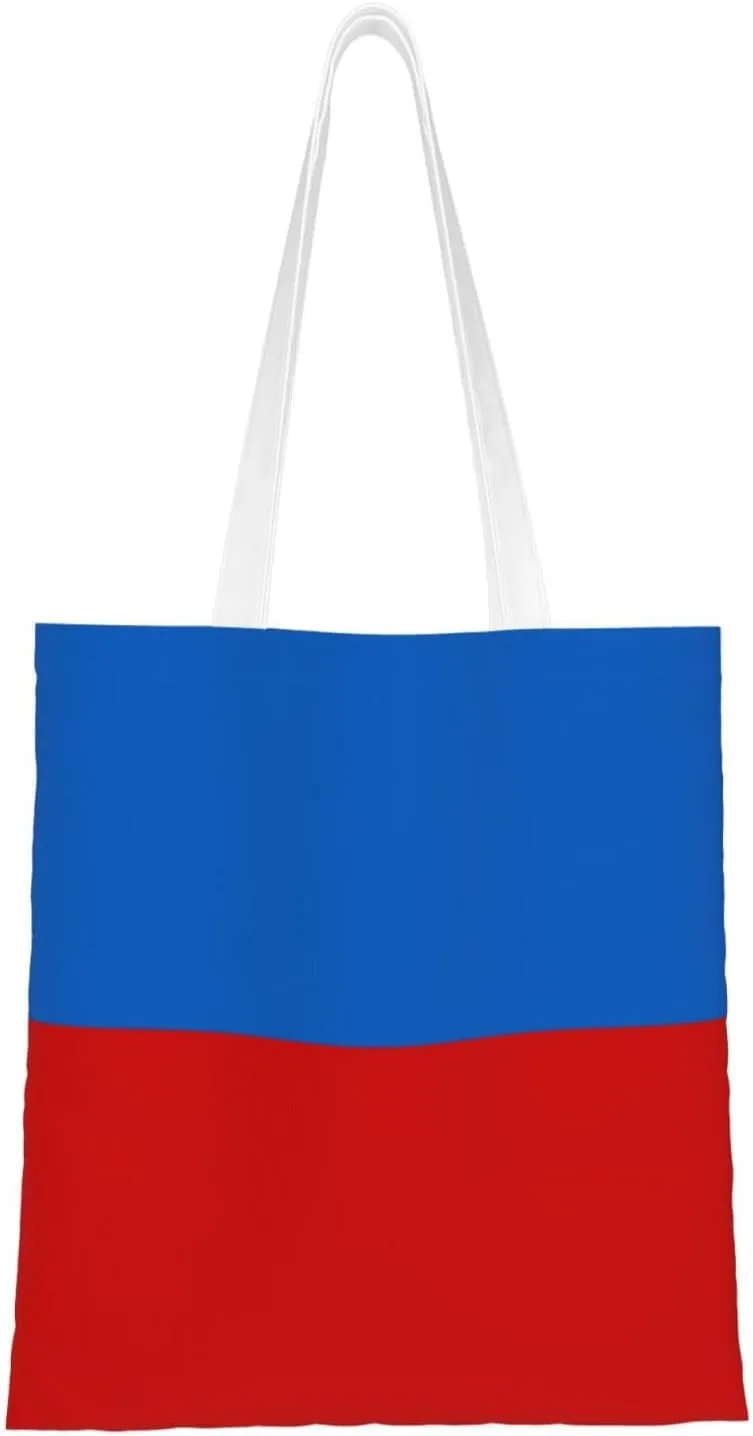 Flag of Ukrainian Russians Tote Bag for Women Canvas Shopping Bags Reusable Large Capacity Casual Shoulder Handbags Grocery Bags DIY Gift Bags