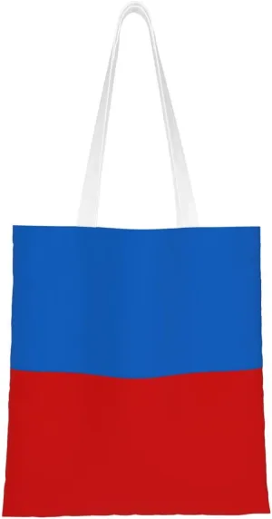Flag of Ukrainian Russians Tote Bag for Women Canvas Shopping Bags Reusable Large Capacity Casual Shoulder Handbags Grocery Bags DIY Gift Bags