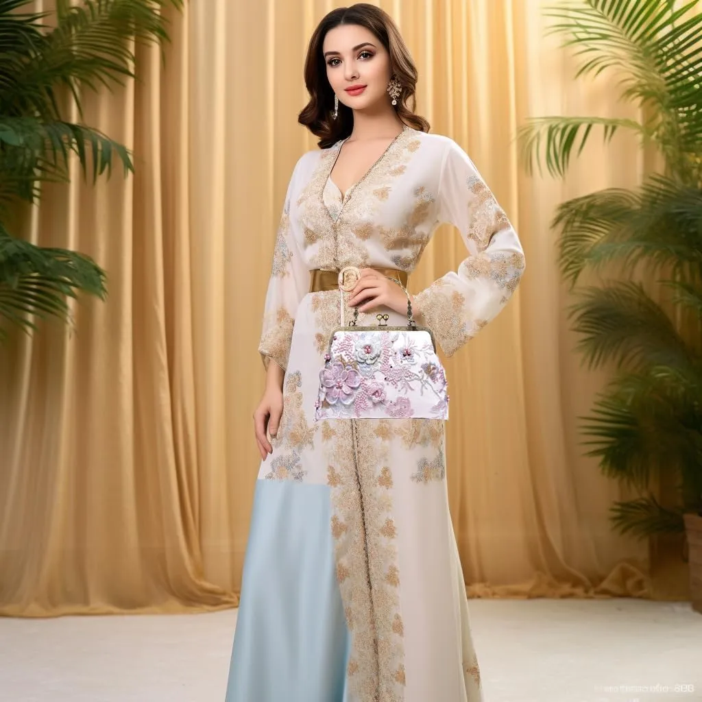 Floral Top-Handle Handbag, Kiss Lock Evening Bag for Women, Vintage Handbag