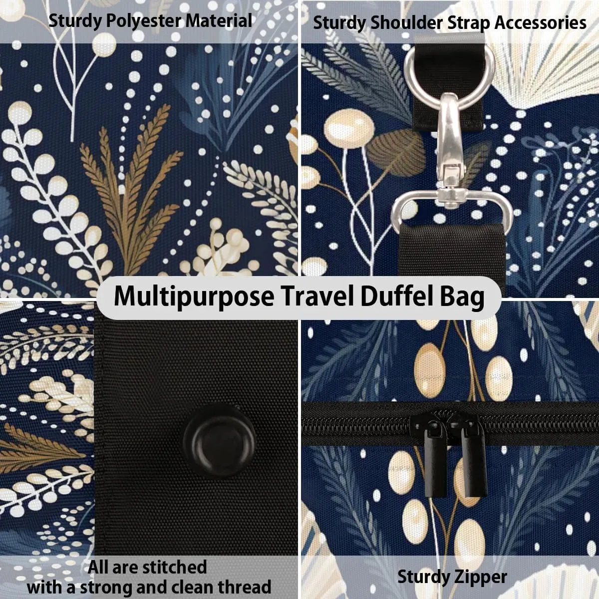 Foldable Travel Bag Swimming Turtle Lightweight Carry On Bags for Airplanes