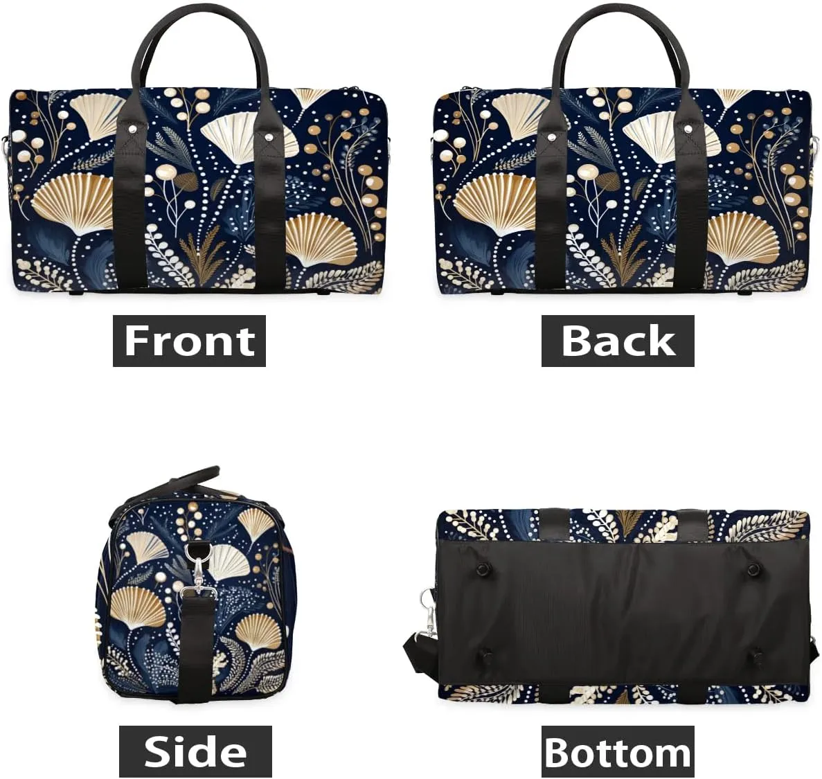 Foldable Travel Bag Swimming Turtle Lightweight Carry On Bags for Airplanes