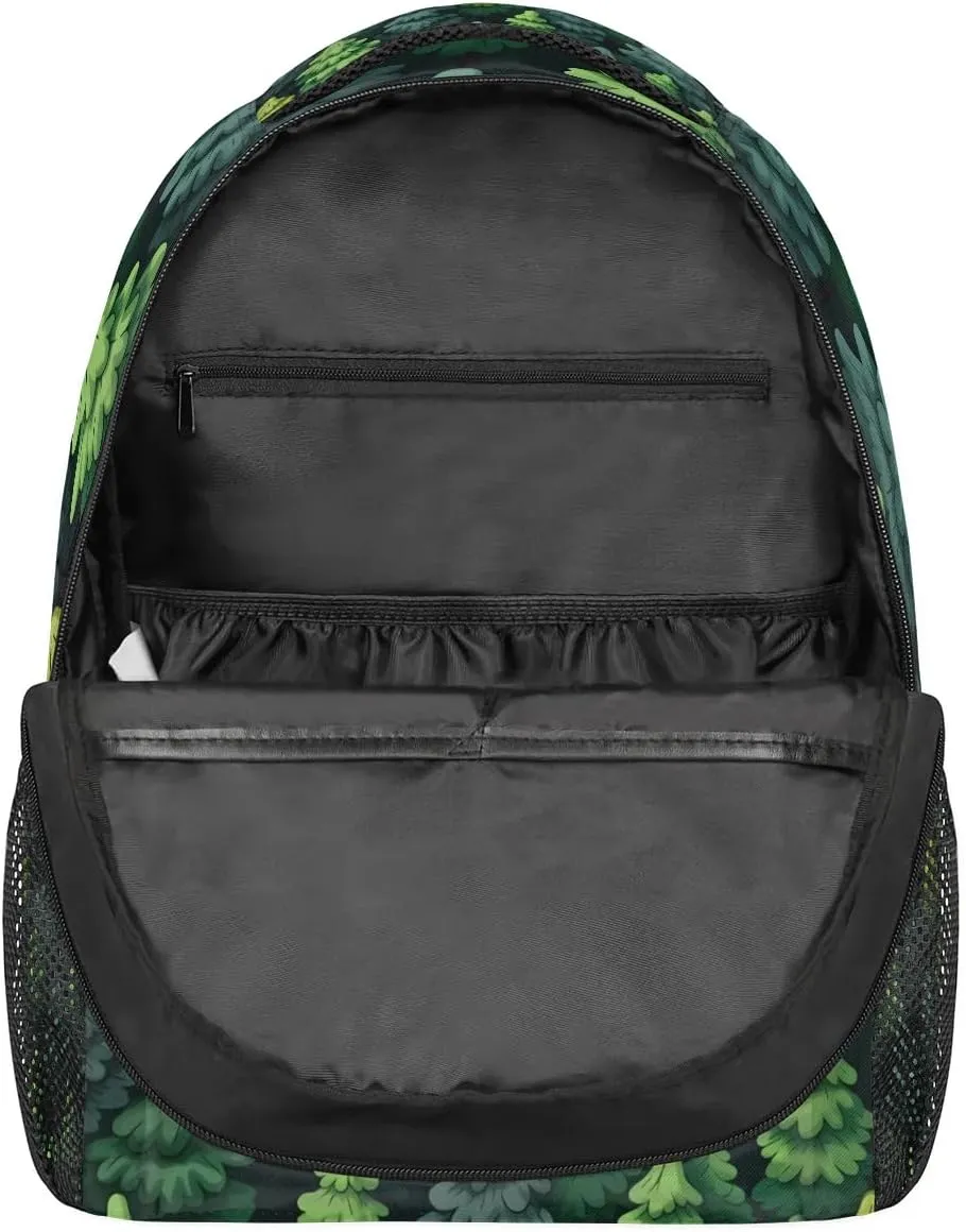 Forest Trees Design Lightweight Backpack for Women Men Laptop Travel Backpack Casual Daypack Multi-Purpose Backpacks Waterproof Large Backpack Bag