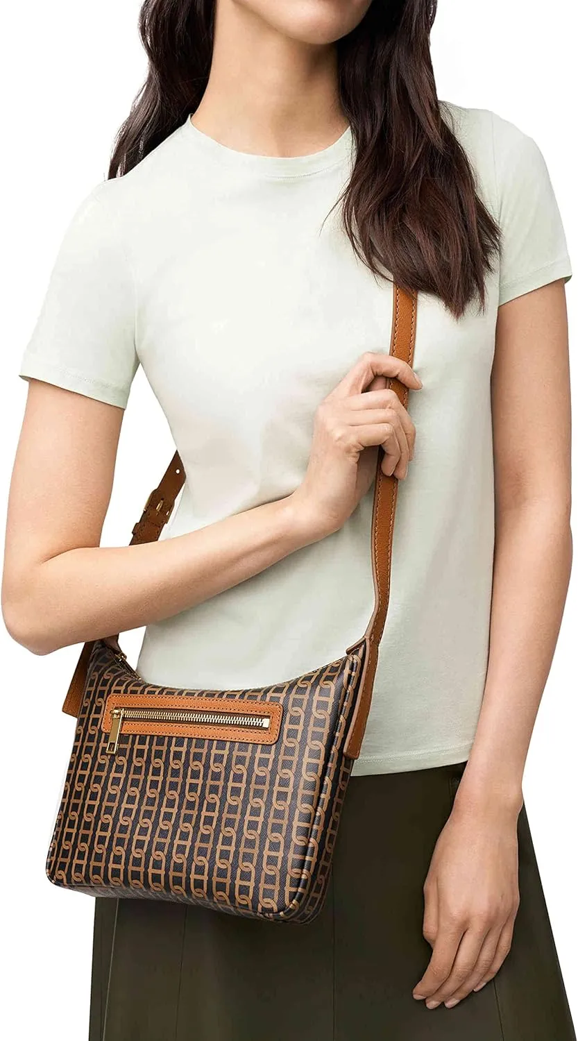 Fossil Women's Cecilia Leather Crossbody Purse Handbag for Women