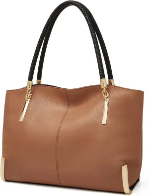 FOXLOVER Large Capacity Tote Handbags for Women, Women's Top-handle Bags Fashion Shoulder Bags Purses Minimalist design