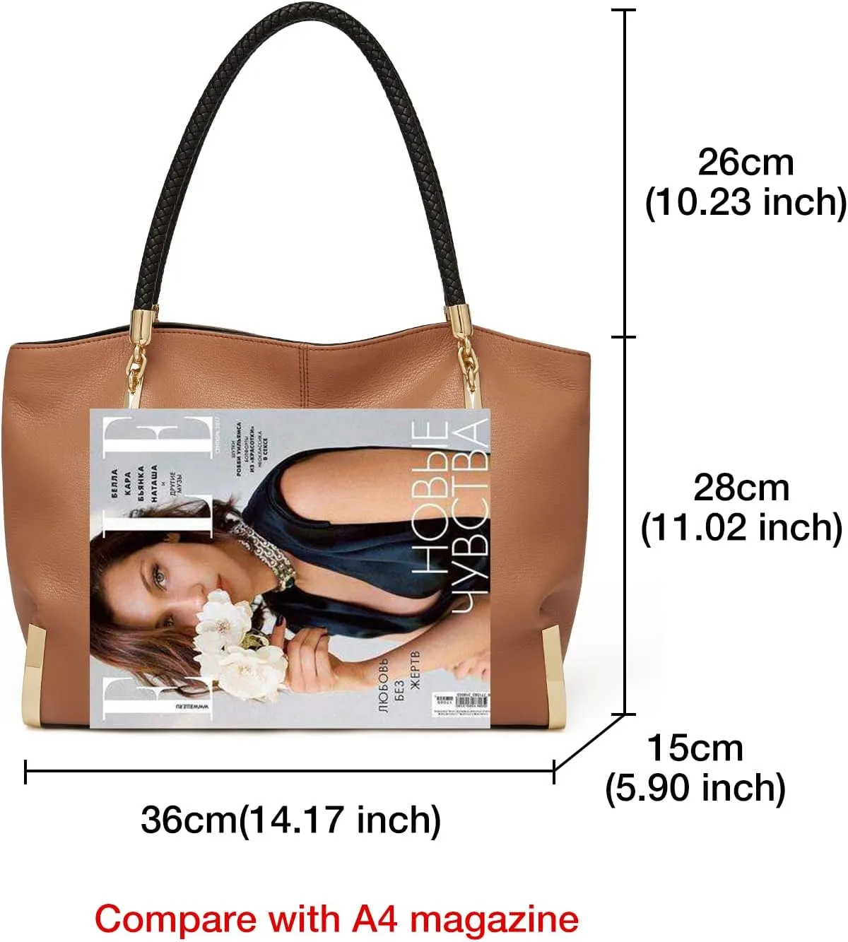 FOXLOVER Large Capacity Tote Handbags for Women, Women's Top-handle Bags Fashion Shoulder Bags Purses Minimalist design