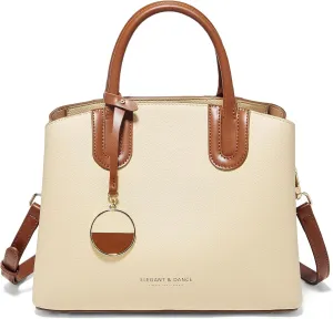 FOXLOVER Trendy Satchel Handbags for Women Crossbody Purses Medium Women's Top Handle Bag Vegan Leather