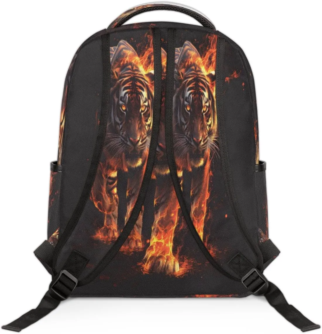 Frame Tiger Print Travel Laptop Backpack Durable Computer Backpacks Work Business Bags Womens Travel Backpack Purse