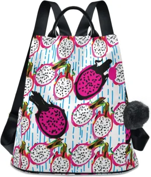 Fruit Print Anti-theft Backpack Handbags for Women Travel Rucksack Lightweight Shoulder Bags for Outing Shopping Going Out Backpack Pattern 6