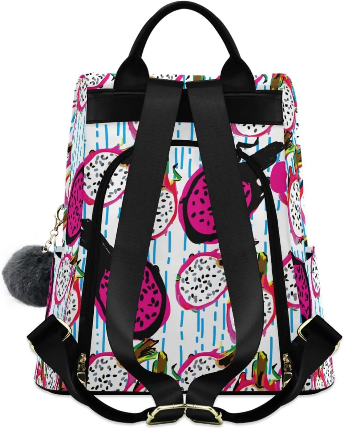 Fruit Print Anti-theft Backpack Handbags for Women Travel Rucksack Lightweight Shoulder Bags for Outing Shopping Going Out Backpack Pattern 6