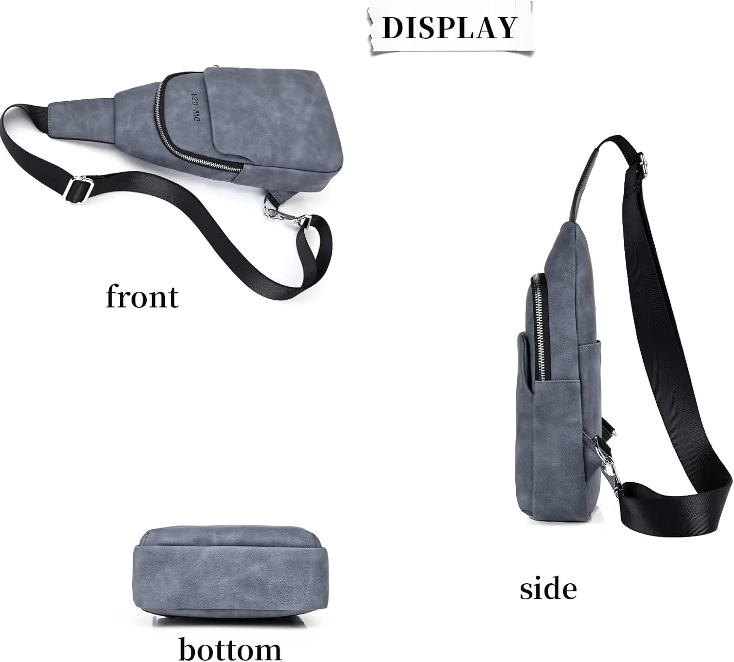 FSD.WG sling Backpack for Men Chest Bag Crossbody Shoulder Bags Travel Bag Purse for Men with Water Resistant