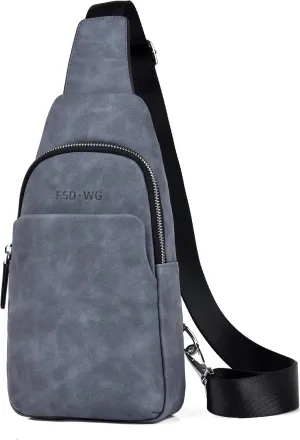 FSD.WG sling Backpack for Men Chest Bag Crossbody Shoulder Bags Travel Bag Purse for Men with Water Resistant