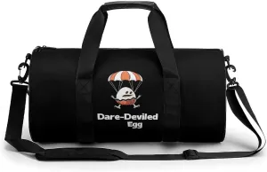 Funny Egg Dare-Deviled Egg Lightweight Gym Bag for Men Women Travel Duffel Bag Sports Workout Bag with Adjustable Strap