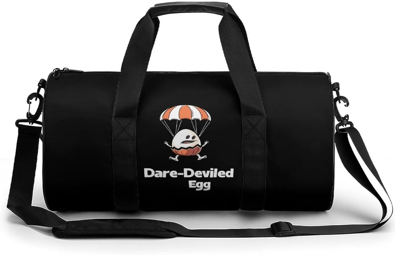 Funny Egg Dare-Deviled Egg Lightweight Gym Bag for Men Women Travel Duffel Bag Sports Workout Bag with Adjustable Strap