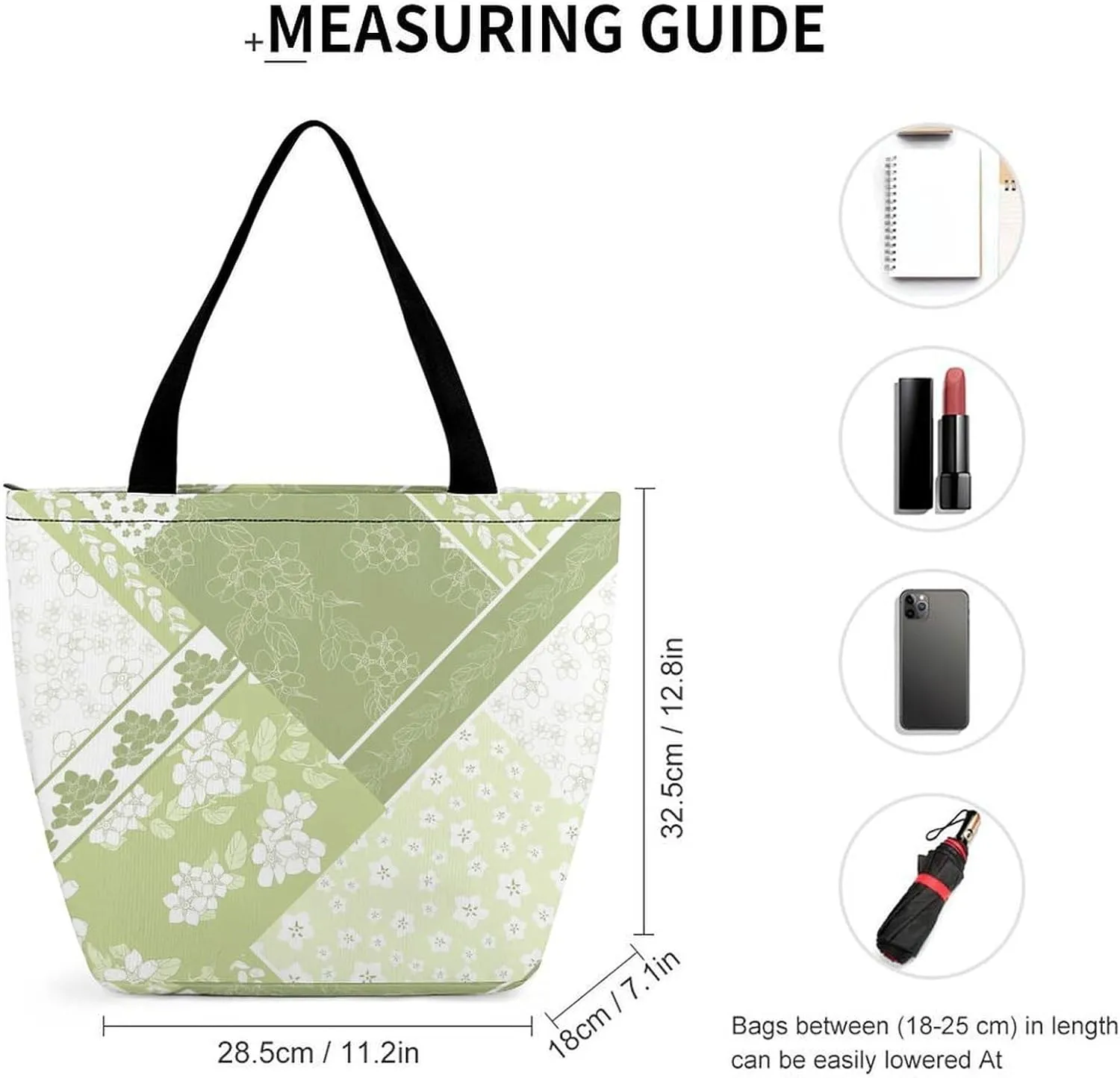 Funny Giraffe Flower Print Hobo Handbags With Zipper Women's Tote Handbags