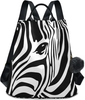 Fustylead Africa Zebra Women Backpack Purse Anti-theft Travel Backpack Fashion Shoulder Handbag