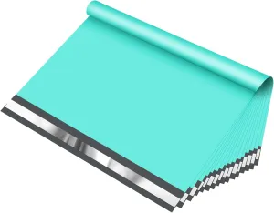 Fuxury 24x24 50pc Teal Large Poly Mailers Shipping Envelops Self Sealing Envelopes Bags Enhanced Durability Multipurpose Envelopes Keep Items Safe Protected