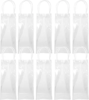 Gadpiparty 10 Pack Pvc Handbags Portable Wine Accessory Bags for Household Outdoor Use