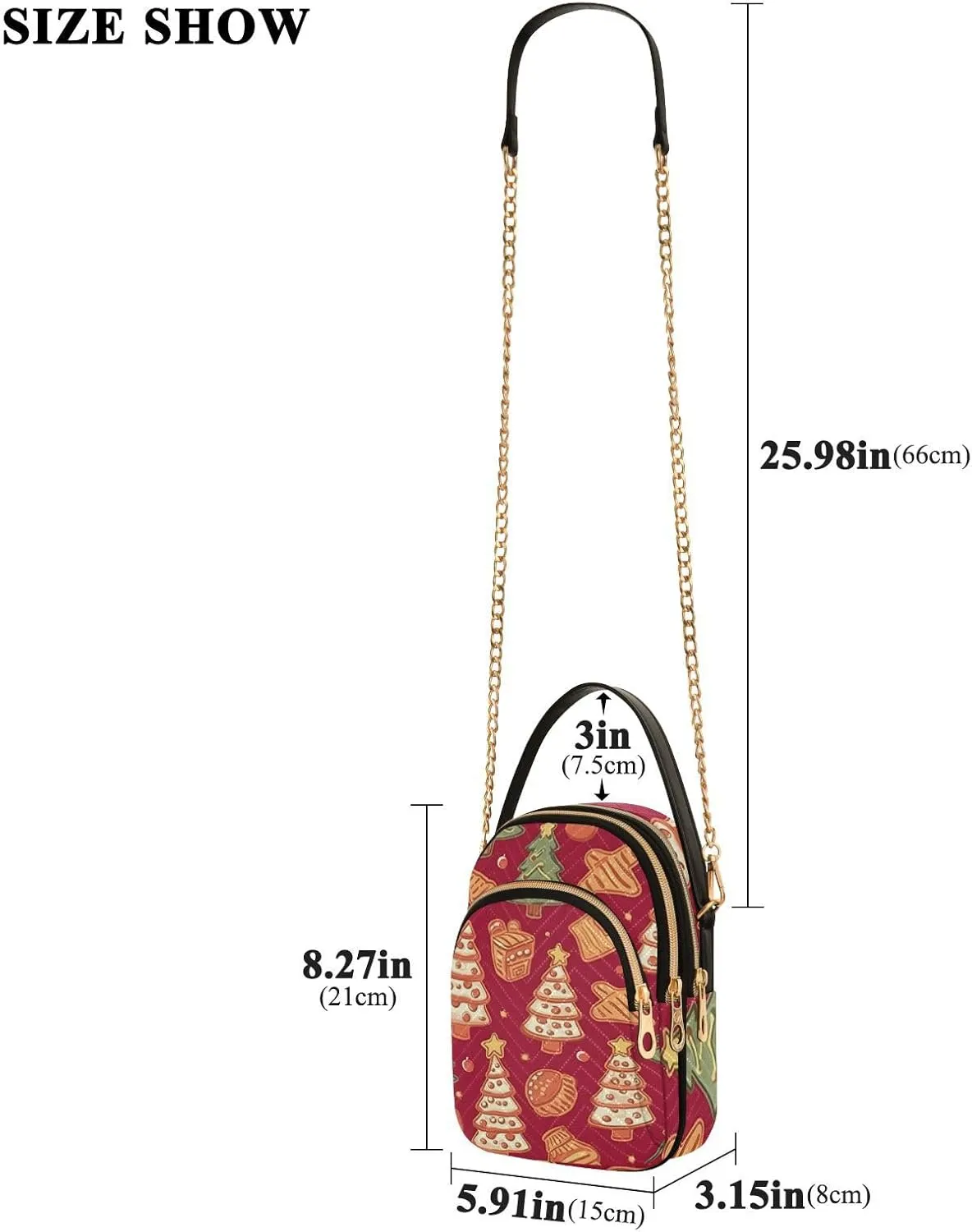 GAIGEO Orange Fall Leaves Handbag with Shoulder Strap, Women's Crossbody, Ladies Crossbody Bag