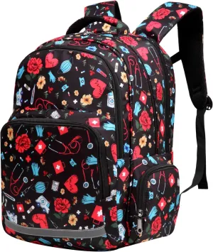 Gatycallaty Nurse Backpack for Women Girls Laptop Work Bag College Nursing Assitant Cna Cma Home Health Hospital Commuter Essentials Gift (nurse)