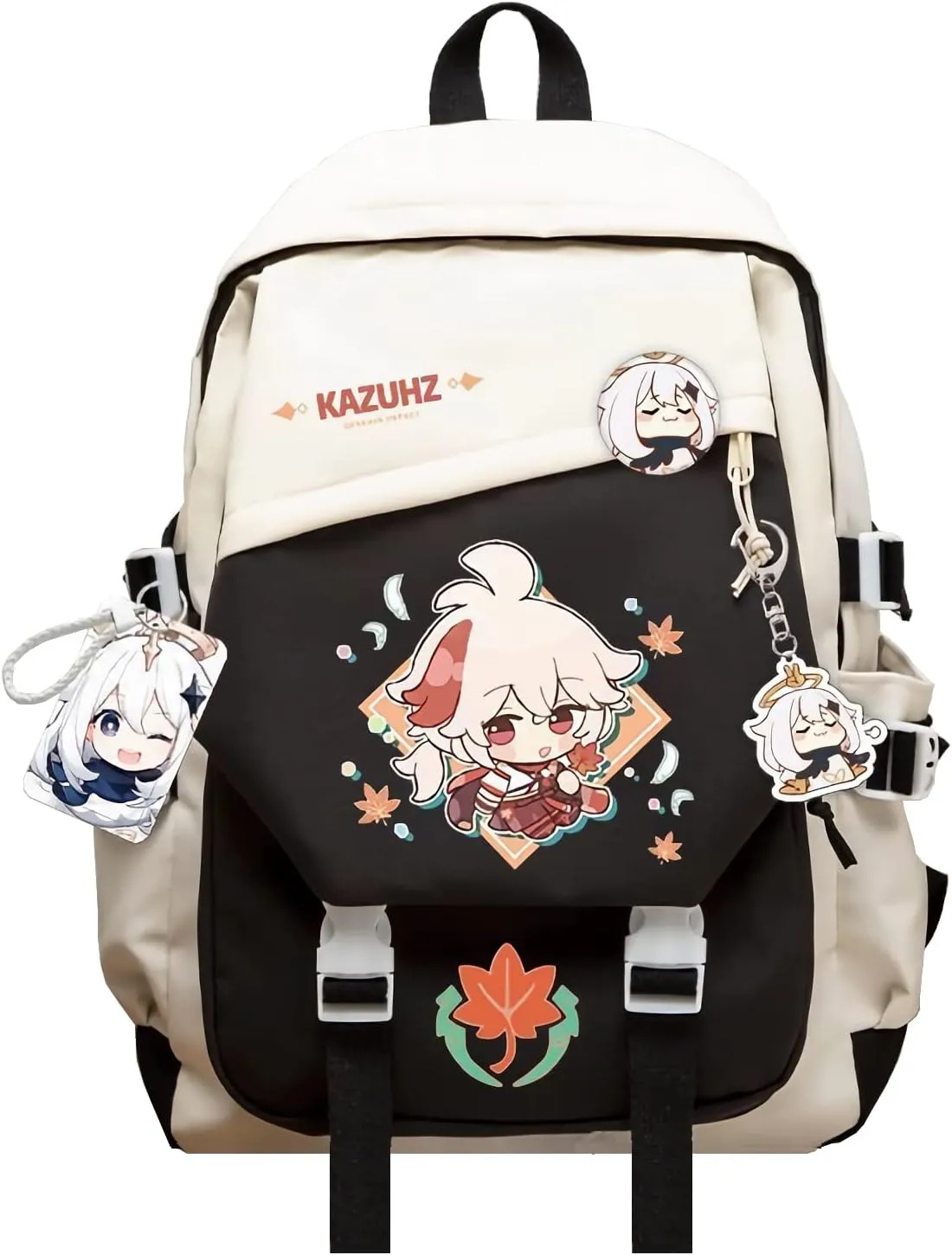 Genshin Impact Backpack Kaedehara Kazuha Anime Laptop Bookbag Student Backpack 3D Print School Bags Travel Backpack With Gift
