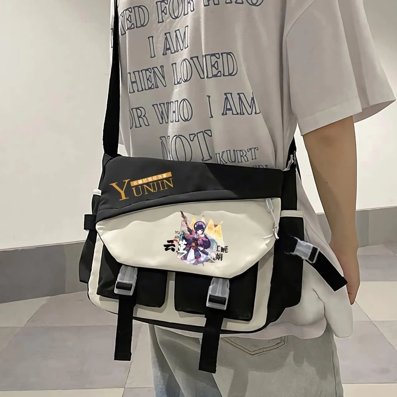 Genshin Impact Crossbody Bag Xiao Single Shoulder Bag Handbag Adult Single Shoulder Backpack Bag