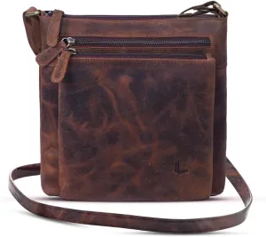 Genuine Leather Crossbody Bag for Women – Medium Size Leathure Purse, Stylish and Durable Handbags for Women