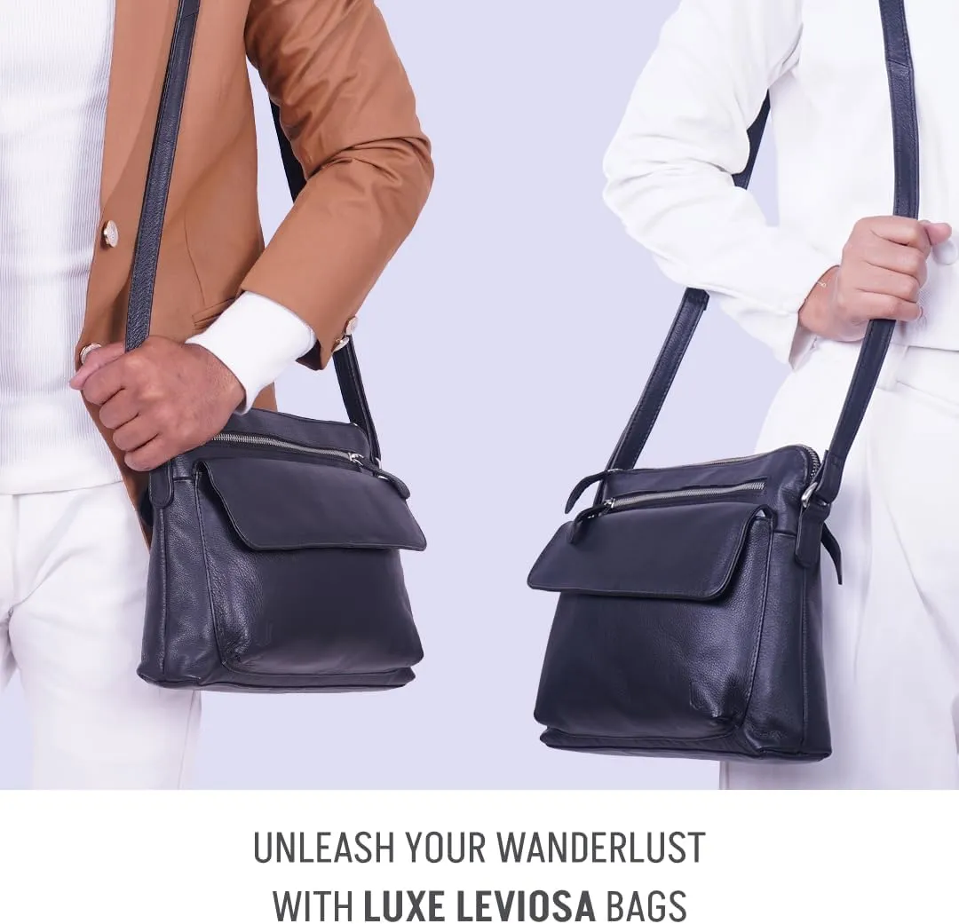 Genuine Leather Crossbody Bag for Women – Medium Size Leathure Purse, Stylish and Durable Handbags for Women
