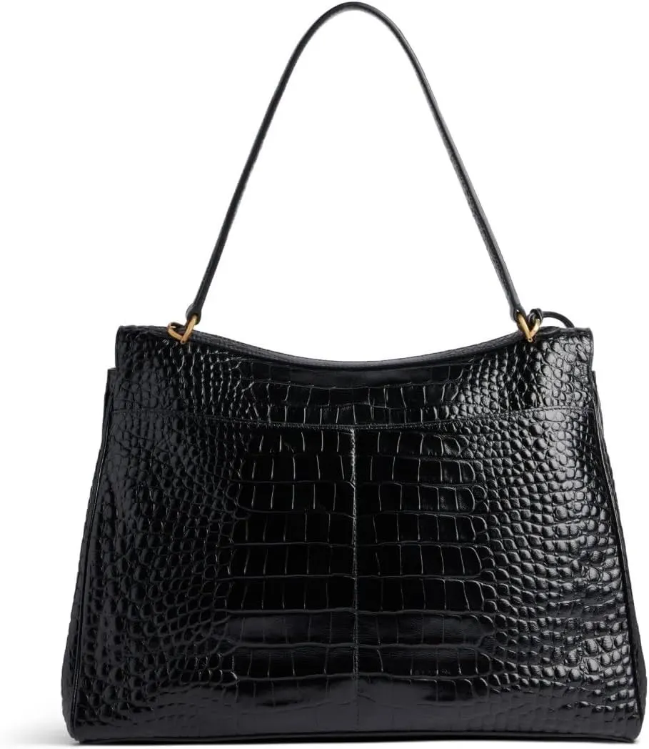Genuine Leather Fashion Tote Bag for Women Large Capacity Stylish Single Shoulder Classic Top Handle Handbag