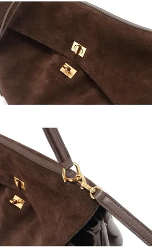 Genuine Leather Fashion Tote Bag for Women Large Capacity Stylish Single Shoulder Classic Top Handle Handbag