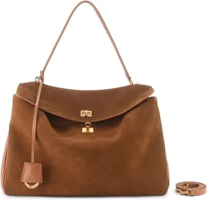 Genuine Leather Fashion Tote Bag for Women Large Capacity Stylish Single Shoulder Classic Top Handle Handbag