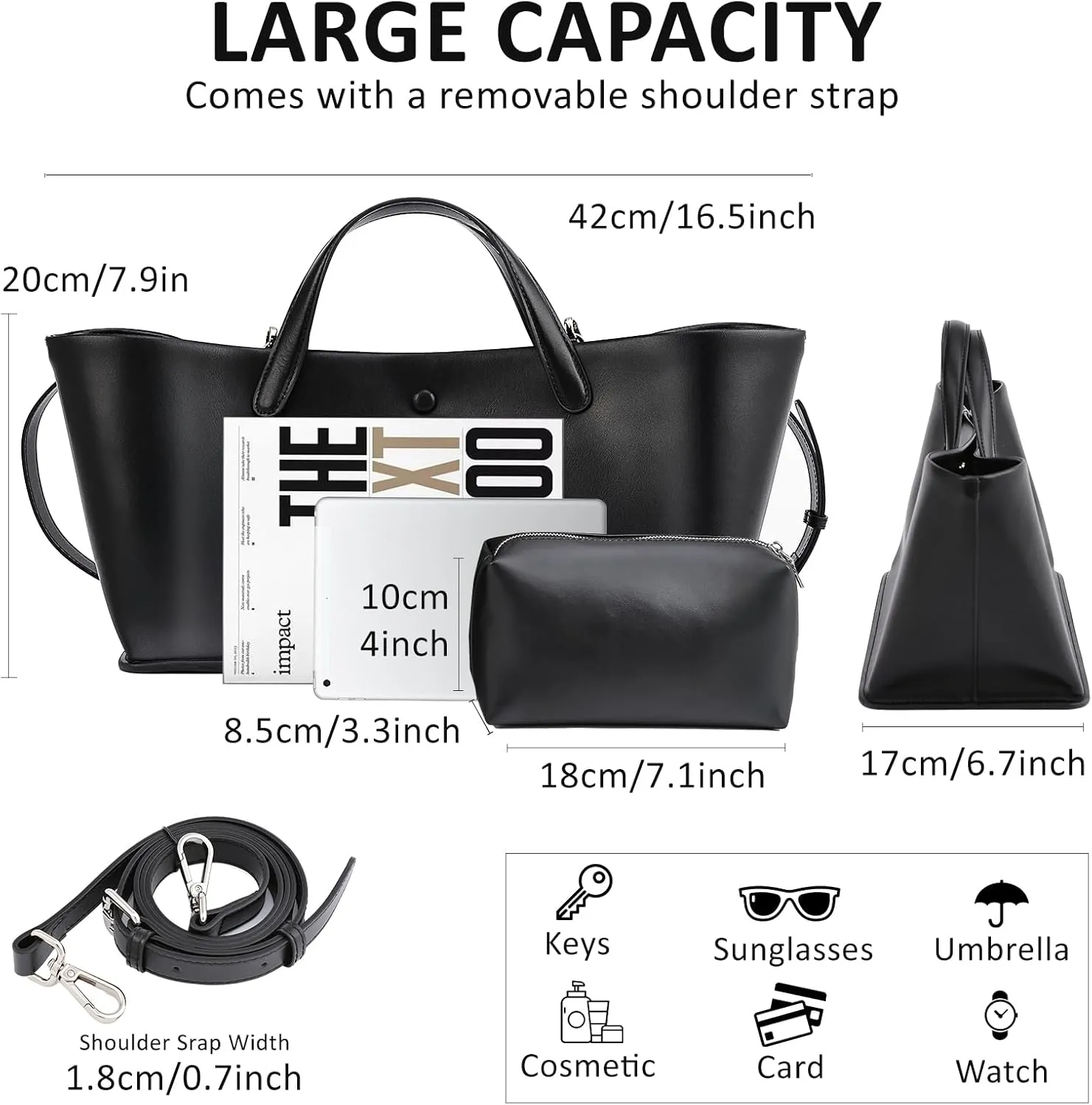 Genuine Leather Handle Tote Bags, Leather Satchels Bag, Casual Shoulder Hobo commuter Bag Waterproof for Women